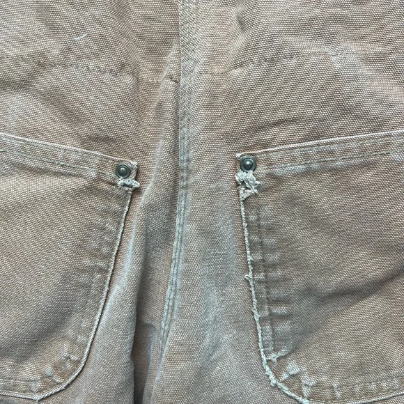 Carhartt Tan Kids Work Overalls size small - Picture 5 of 6